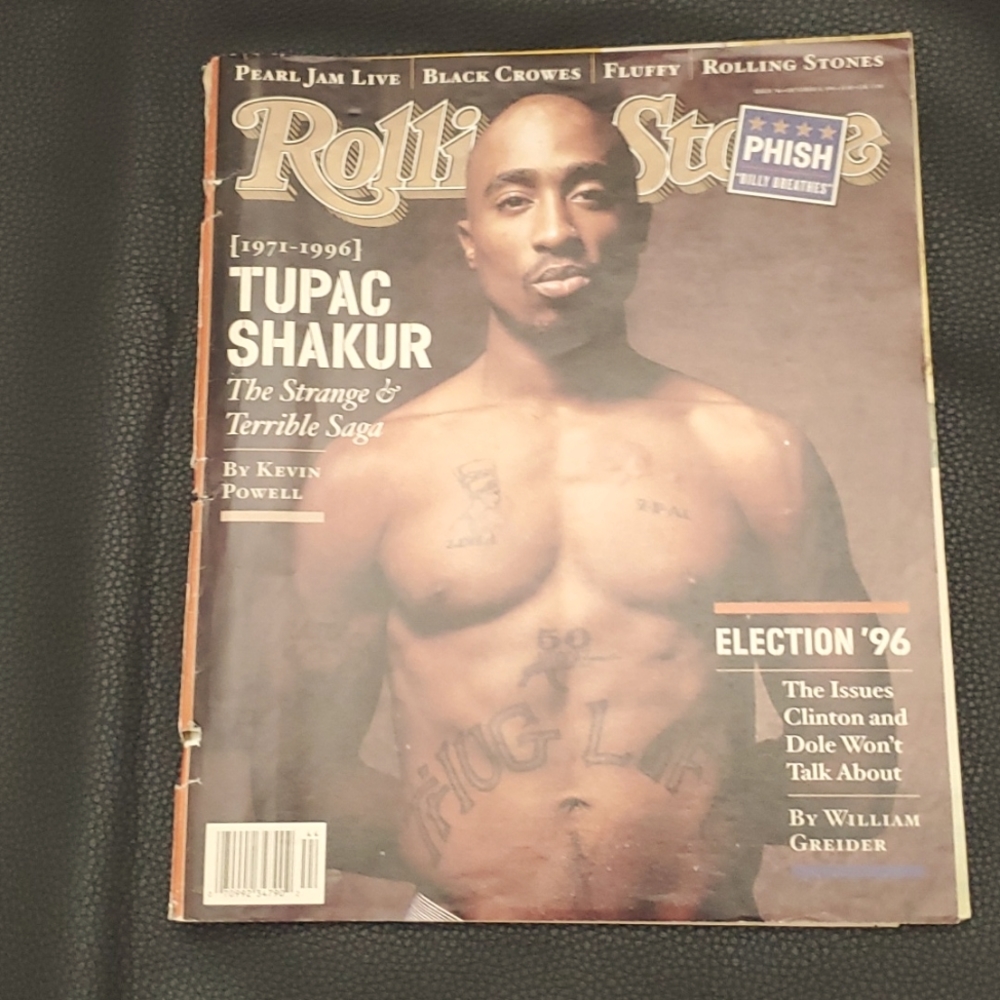 1996 October 31 Rolling Stone Magazine, Tupac Shakur 1971-1996 (MH13)